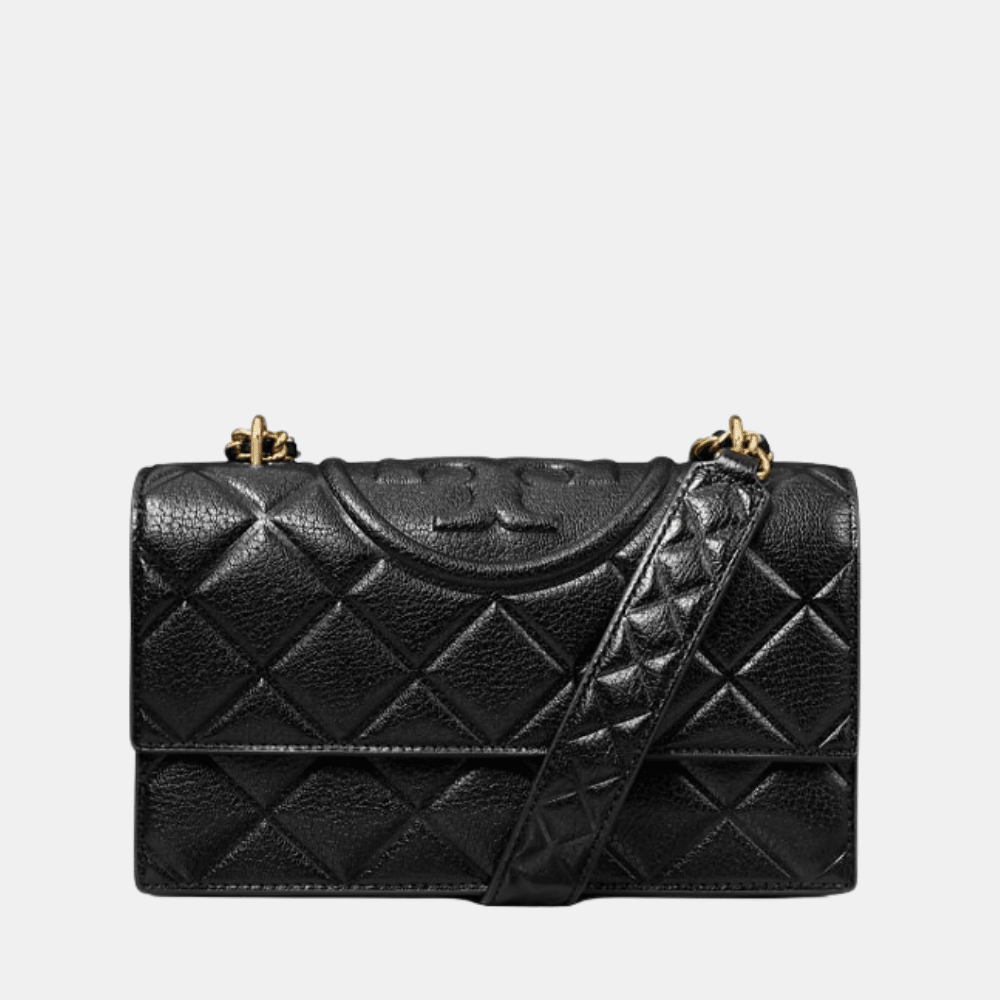 Tory Burch Small Fleming Shoulder Bag (Black) - DIVA ONLINE STORE