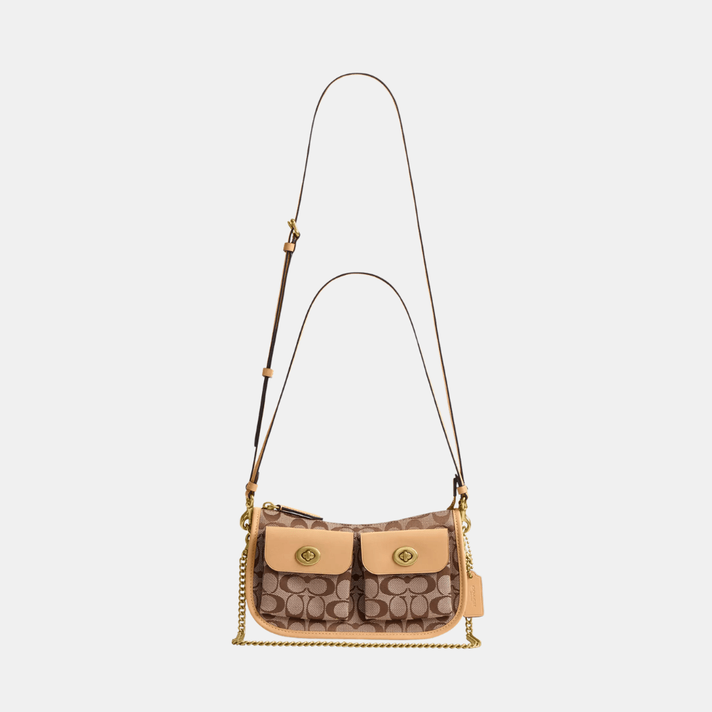 Coach Twin Turnlock Waverly Bag In Signature Jacquard - DIVA ONLINE STORE