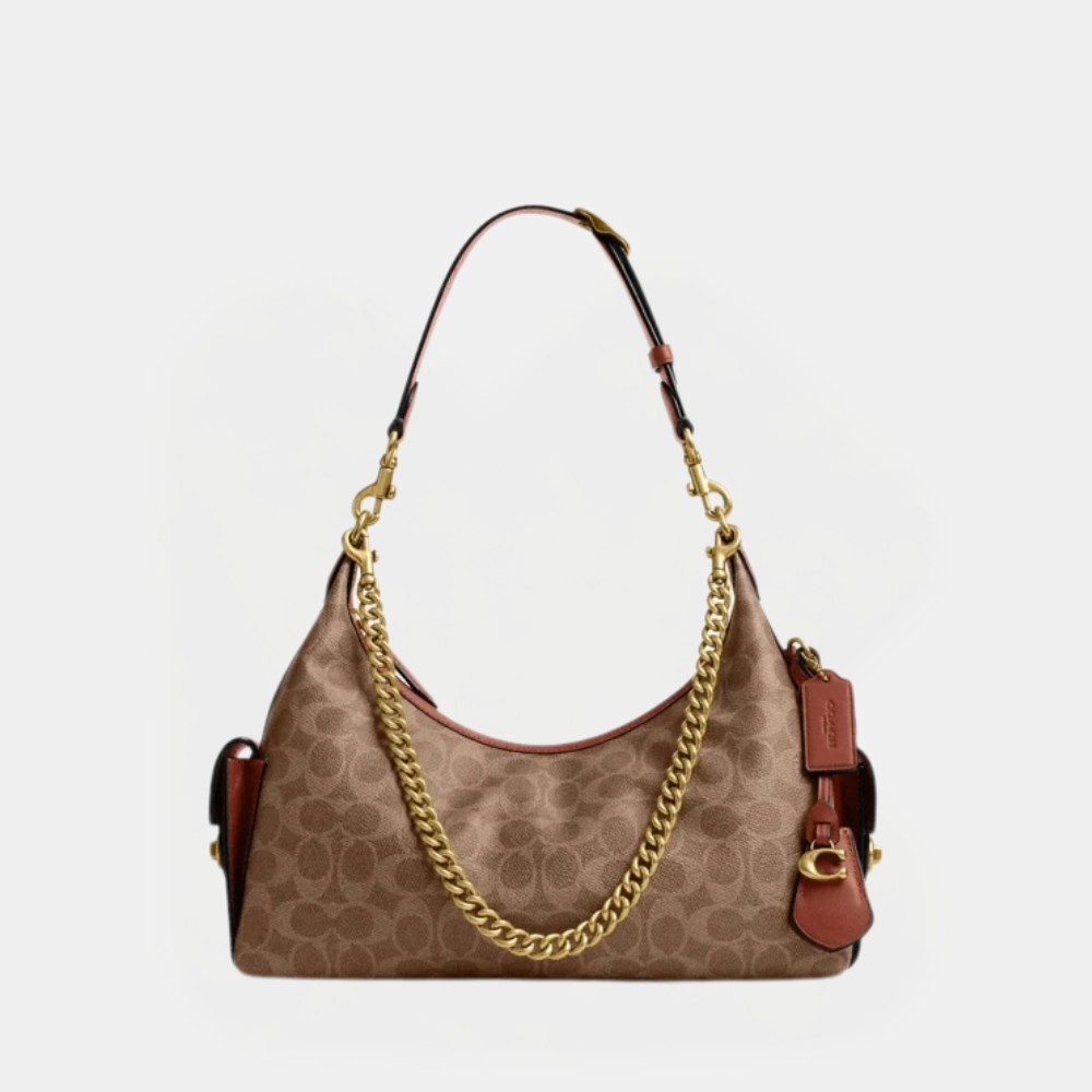 Coach Pocket Juliet 30 Bag In Signature Canvas