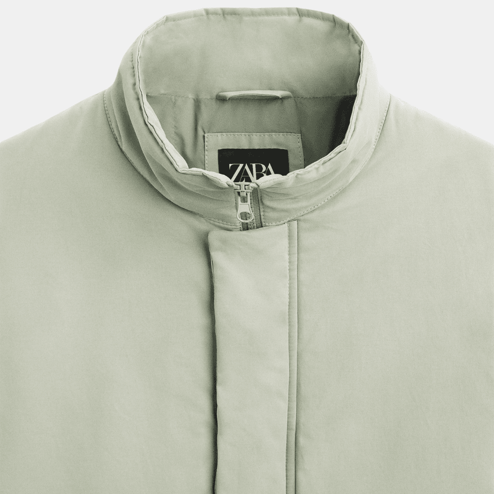 ZARA Sea Green Padded Jacket - DIVA ONLINE STORE