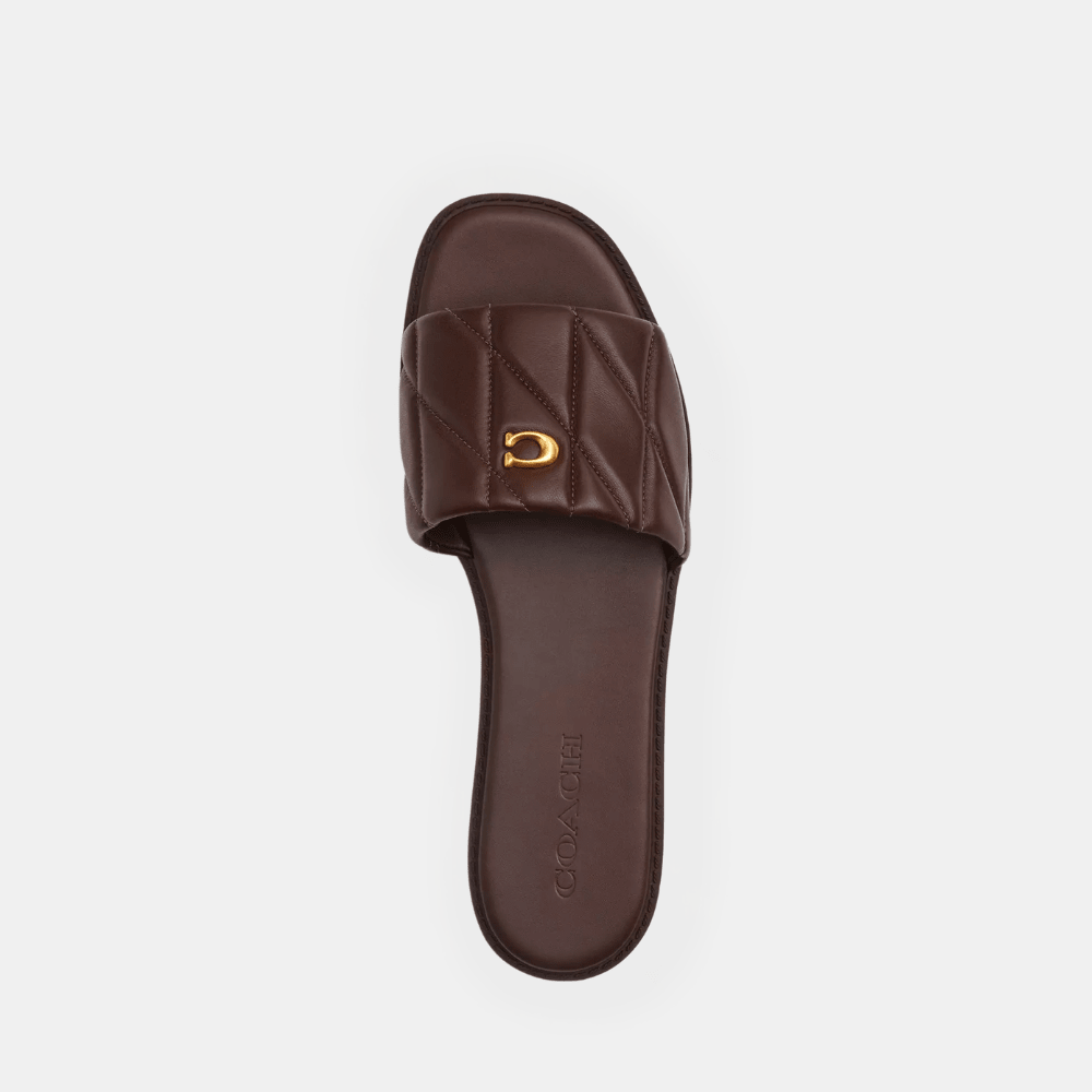 Coach Holly Sandal With Quilting (Maple)