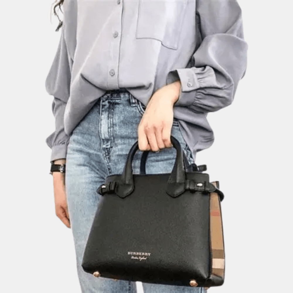 Burberry Banner Tote Bag (Black) - DIVA ONLINE STORE