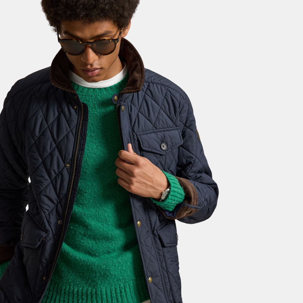 Ralph Lauren The Beaton Quilted Jacket (College Navy)