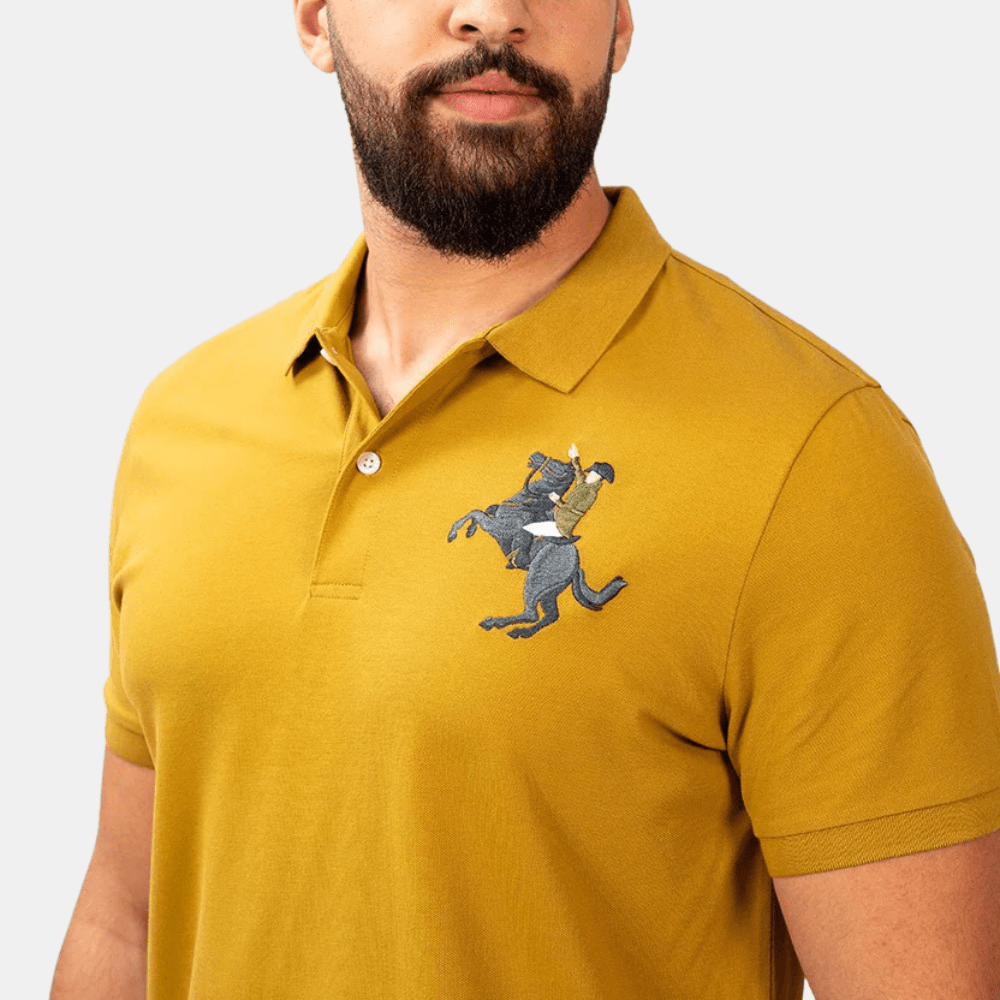 Giordano 3D Napoleon Polo Shirt (Yellow) - DIVA ONLINE STORE