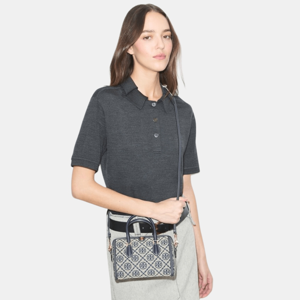 Tory Burch T Monogram Petite Barrel Bag - DIVA ONLINE STORE