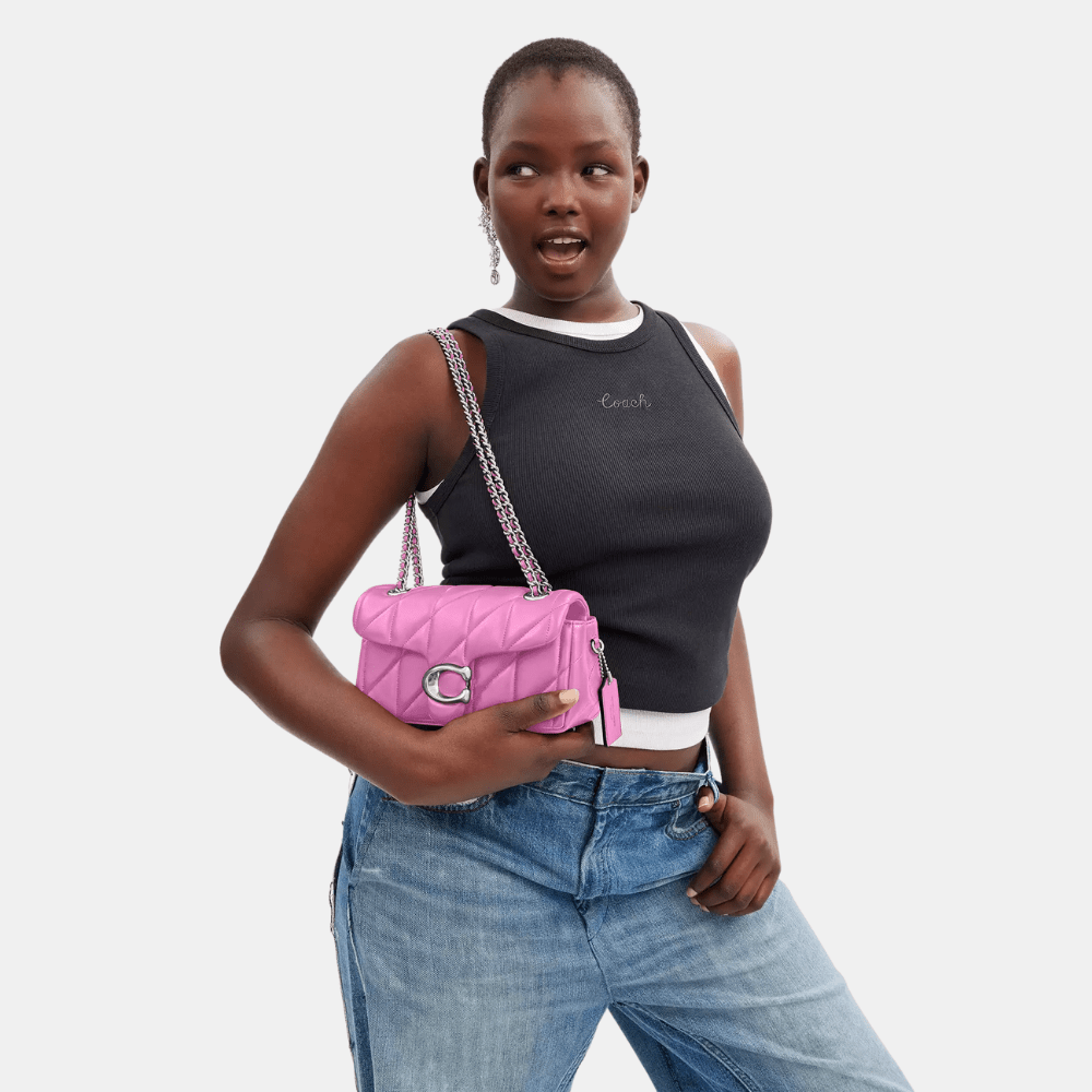 Coach Quilted Tabby 20 Shoulder Bag (Fuschia) - DIVA ONLINE STORE