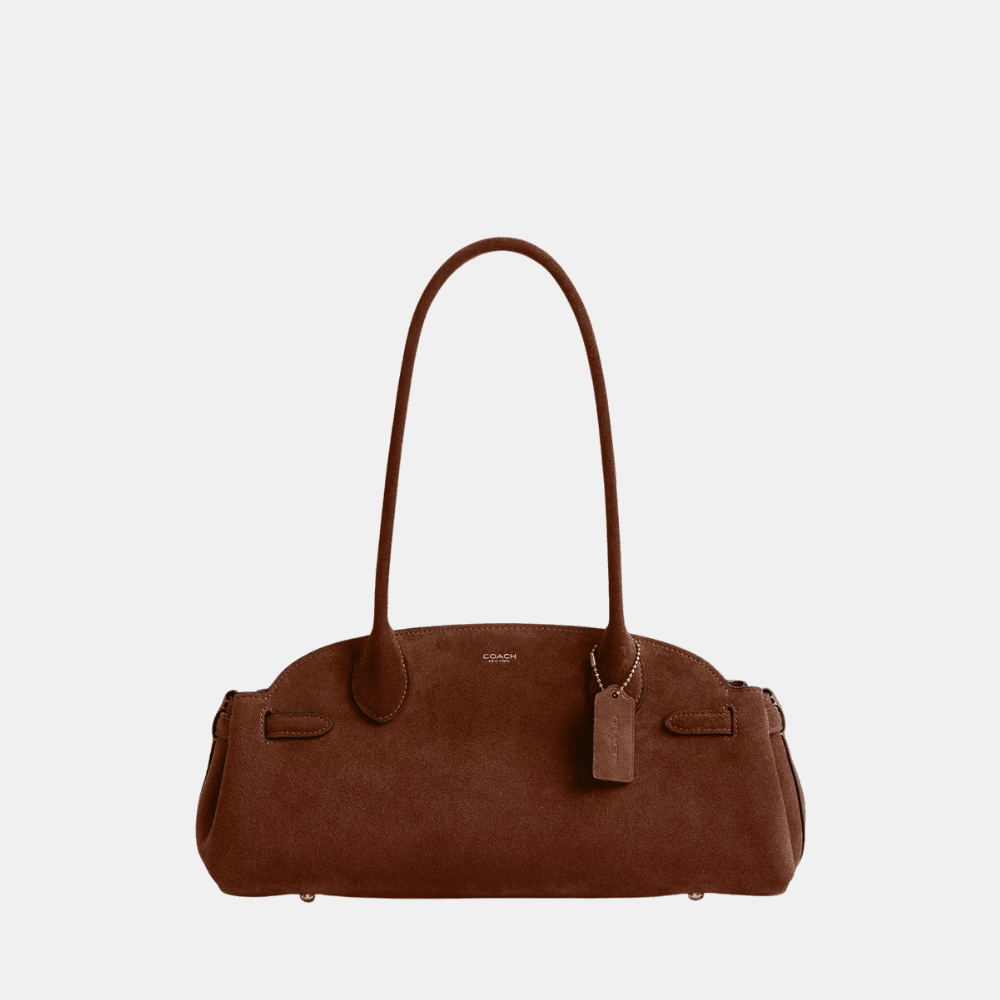 Coach Empire Carryall Bag 34 (Suede/Warm Brown) - DIVA ONLINE STORE