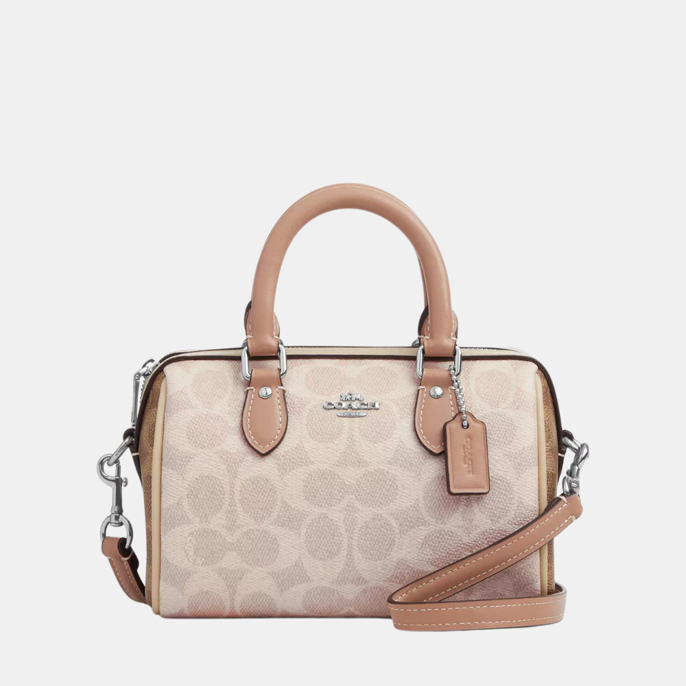 Coach Mini Rowan Crossbody Bag In Blocked Signature Canvas