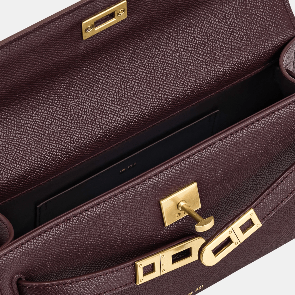 JW Pei Noor Top Handle Bag (Deep Burgundy) - DIVA ONLINE STORE