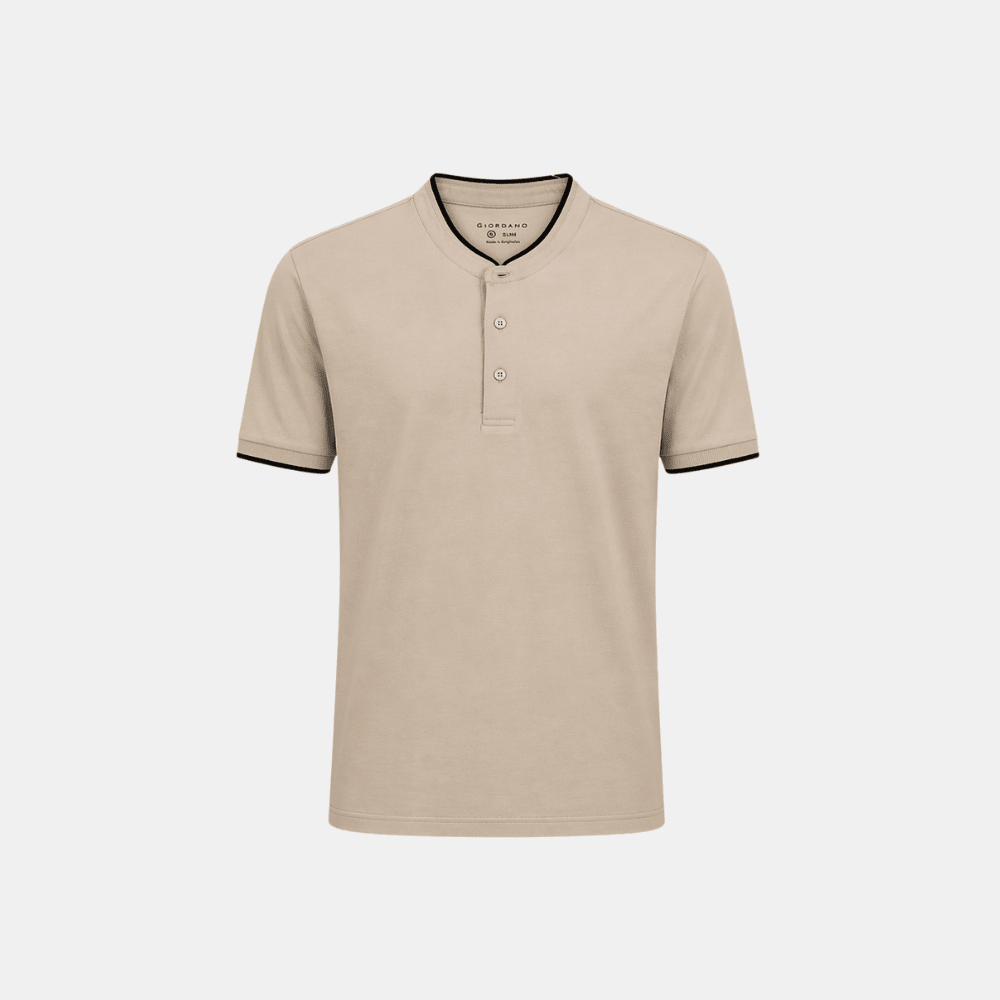 Giordano Henley Polo Shirt - DIVA ONLINE STORE