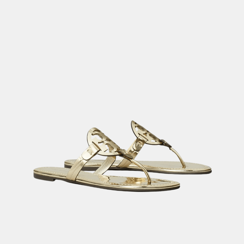 Tory Burch Miller Metallic Sandal (Gold) - DIVA ONLINE STORE