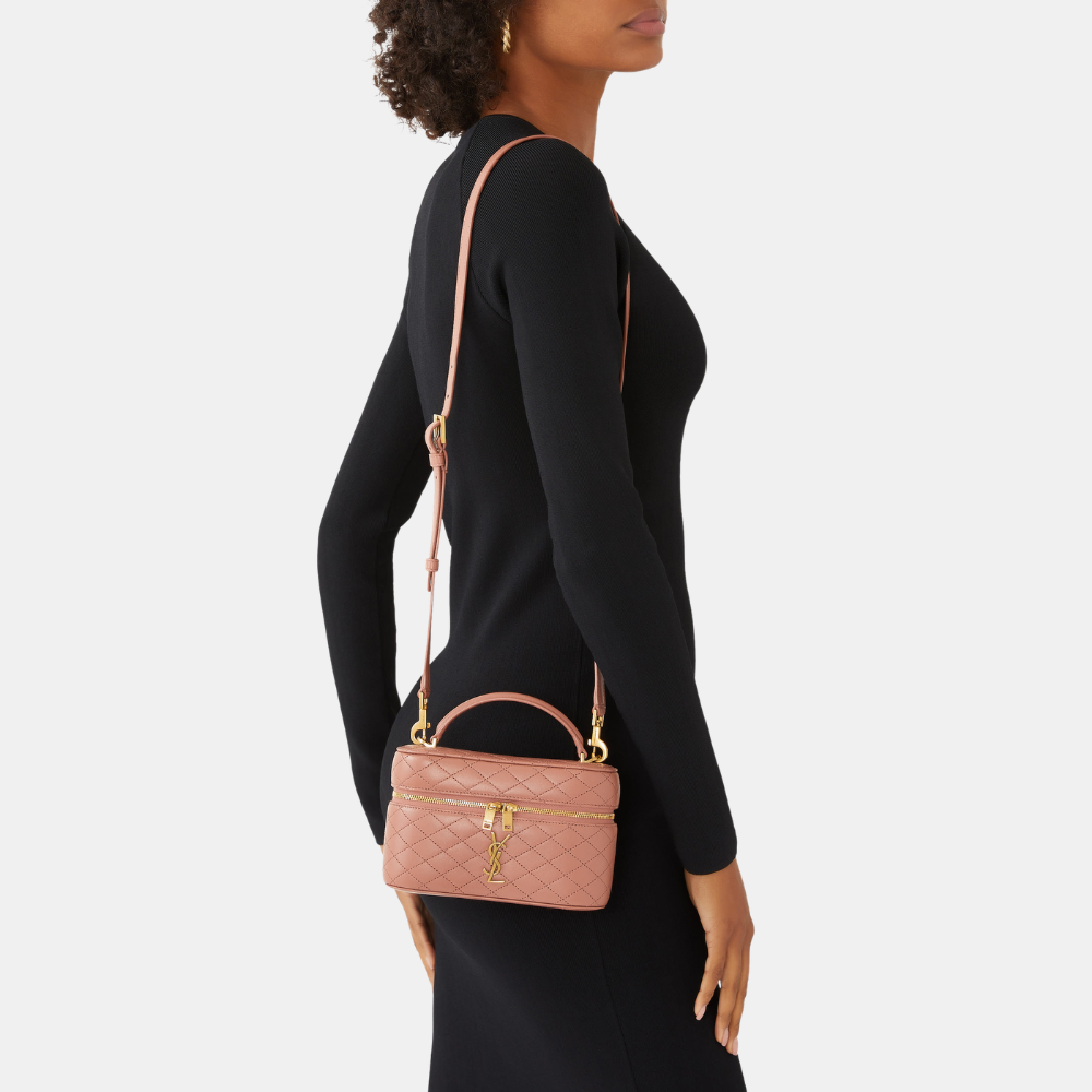 Saint Laurent Gaby Vanity In Lambskin (Barely Pink)