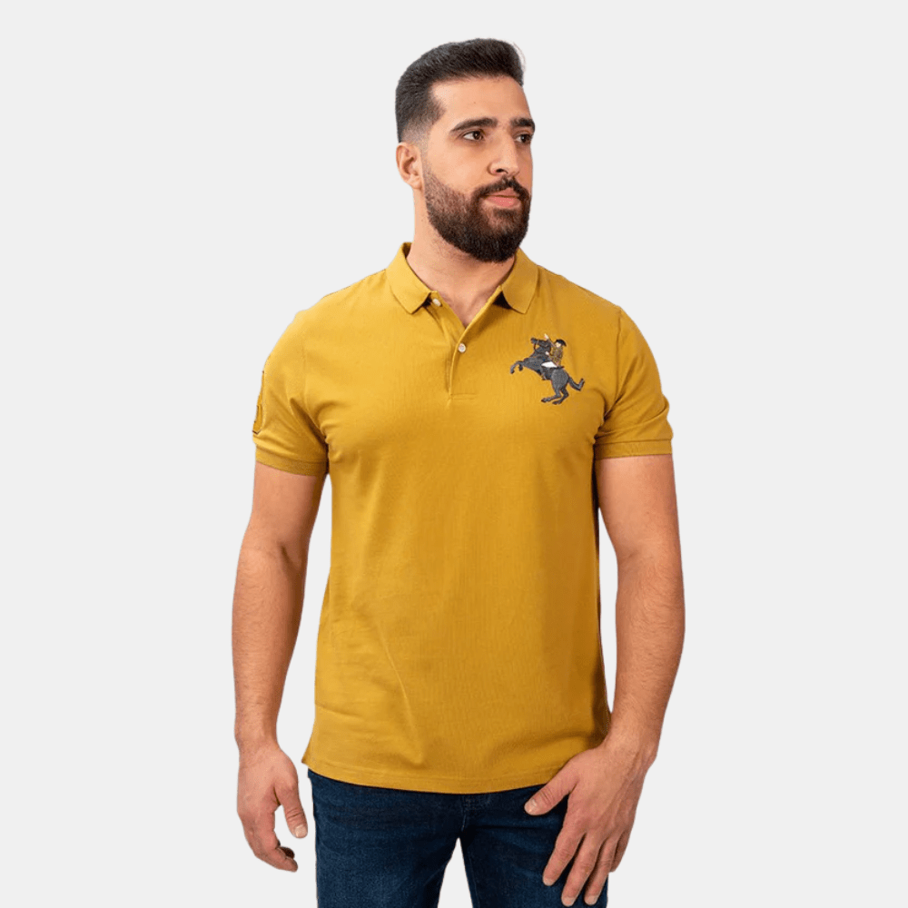 Giordano 3D Napoleon Polo Shirt (Yellow) - DIVA ONLINE STORE