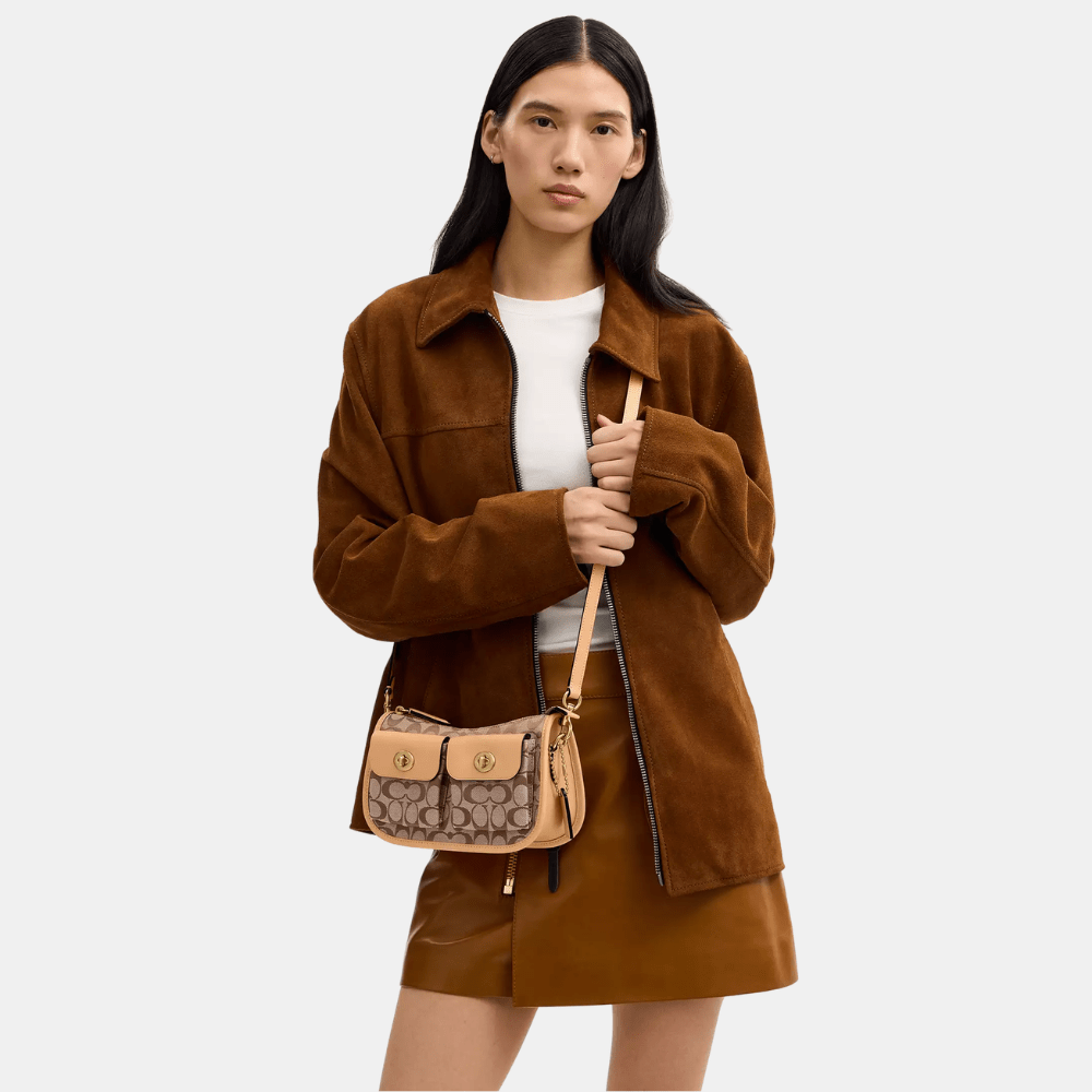 Coach Twin Turnlock Waverly Bag In Signature Jacquard - DIVA ONLINE STORE
