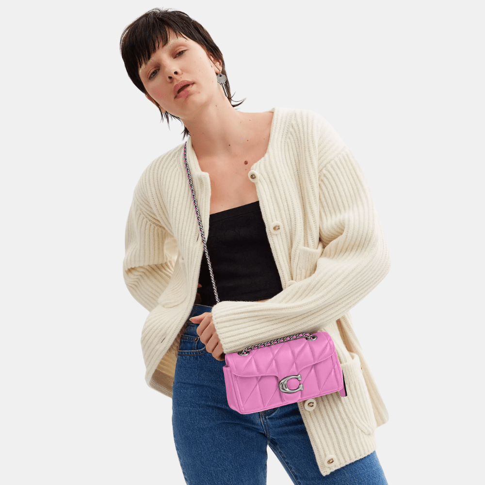Coach Quilted Tabby 20 Shoulder Bag (Fuschia) - DIVA ONLINE STORE