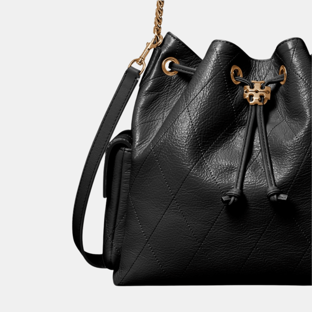 Tory Burch Charlie Quilted Drawstring Shoulder Bag - DIVA ONLINE STORE