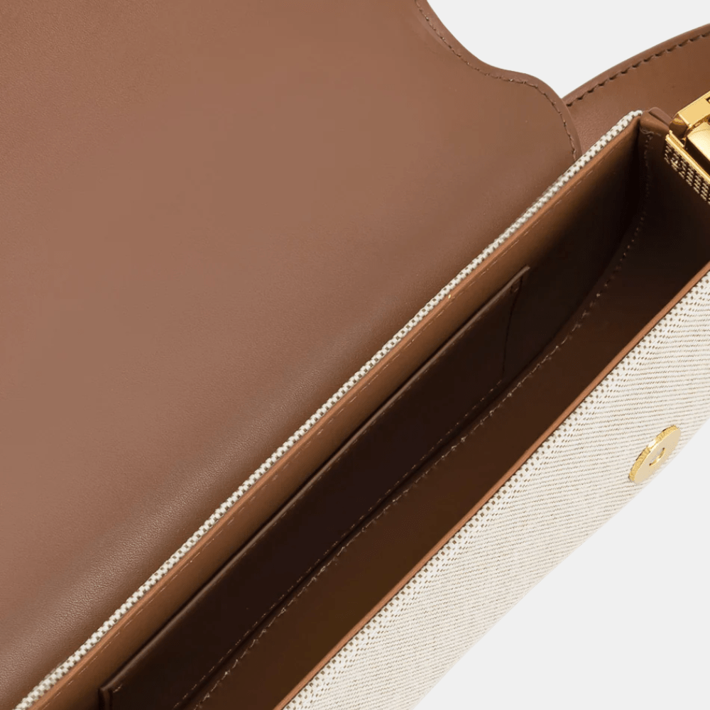 JW Pei Joy Shoulder Bag (Brown Canvas) - DIVA ONLINE STORE