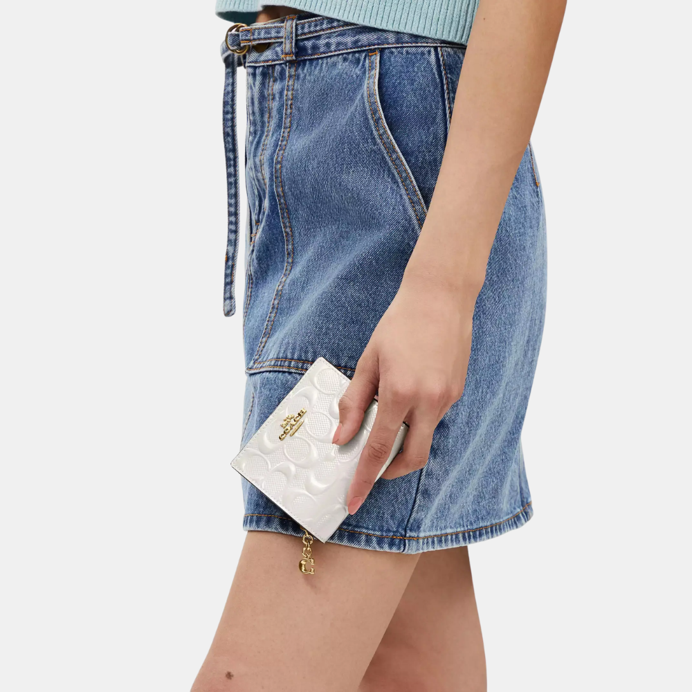 Coach Snap Wallet In Signature Leather