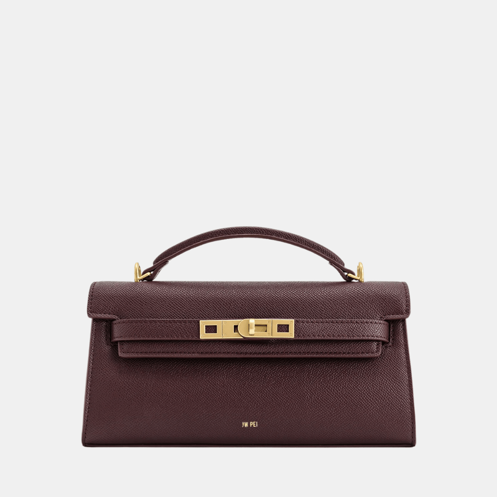 JW Pei Noor Top Handle Bag (Deep Burgundy) - DIVA ONLINE STORE