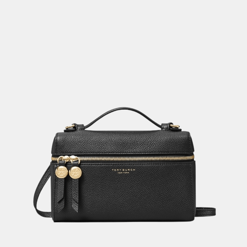Tory Burch Romy Slim Top Handle Bag (Black) - DIVA ONLINE STORE