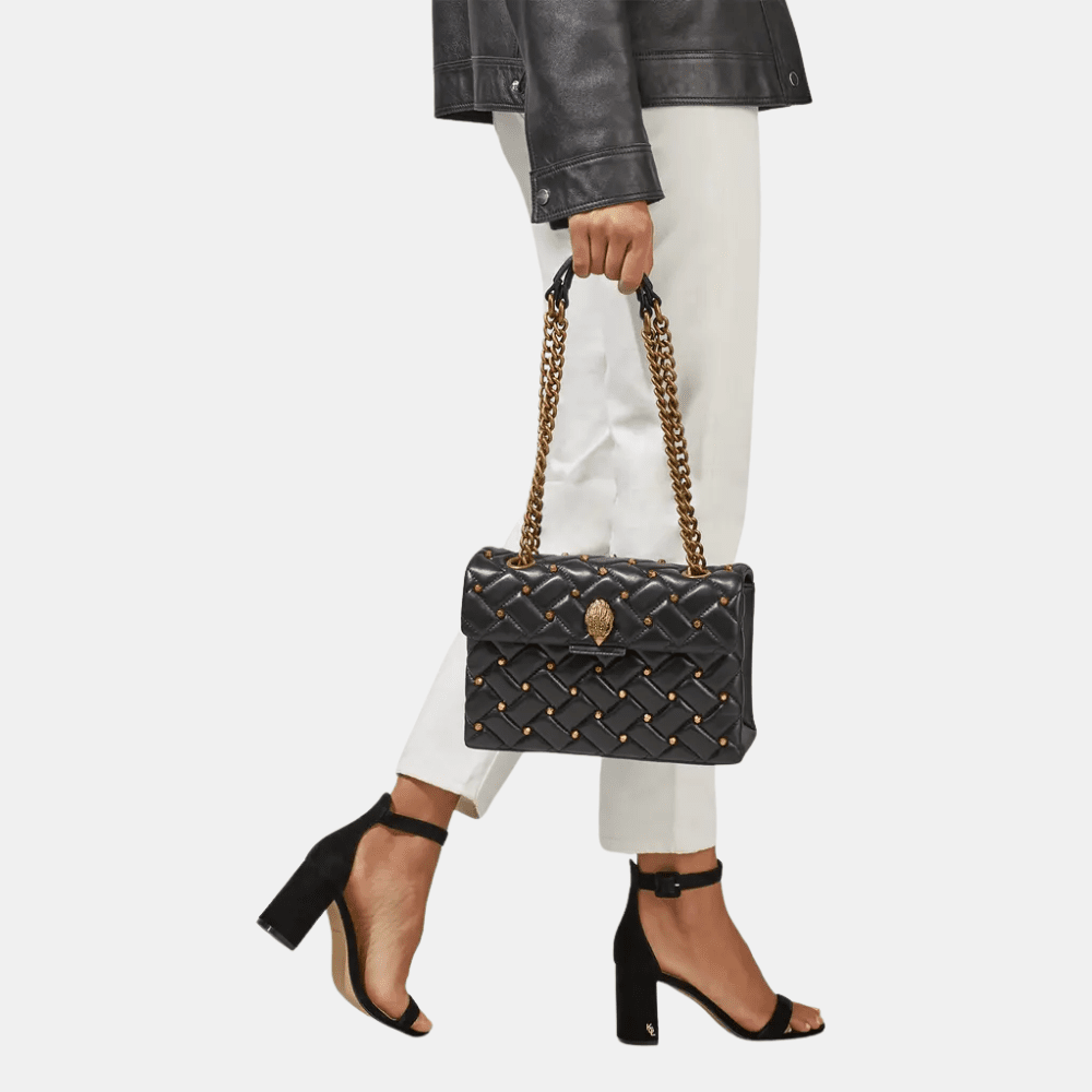 Kurt Geiger Leather Stud Kensington Bag - DIVA ONLINE STORE