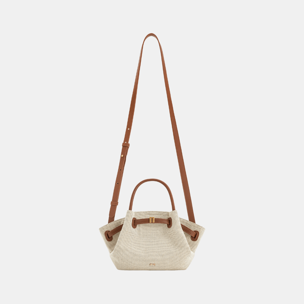 JW Pei Hana Mini Tote Bag (Brown Canvas) - DIVA ONLINE STORE