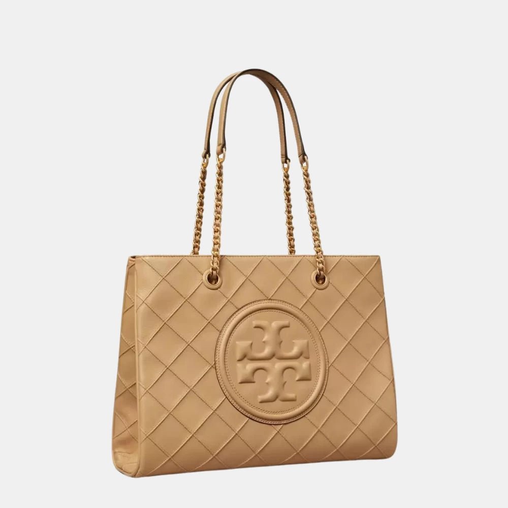 Tory Burch Fleming Soft Chain Tote (Desert Dune) - DIVA ONLINE STORE