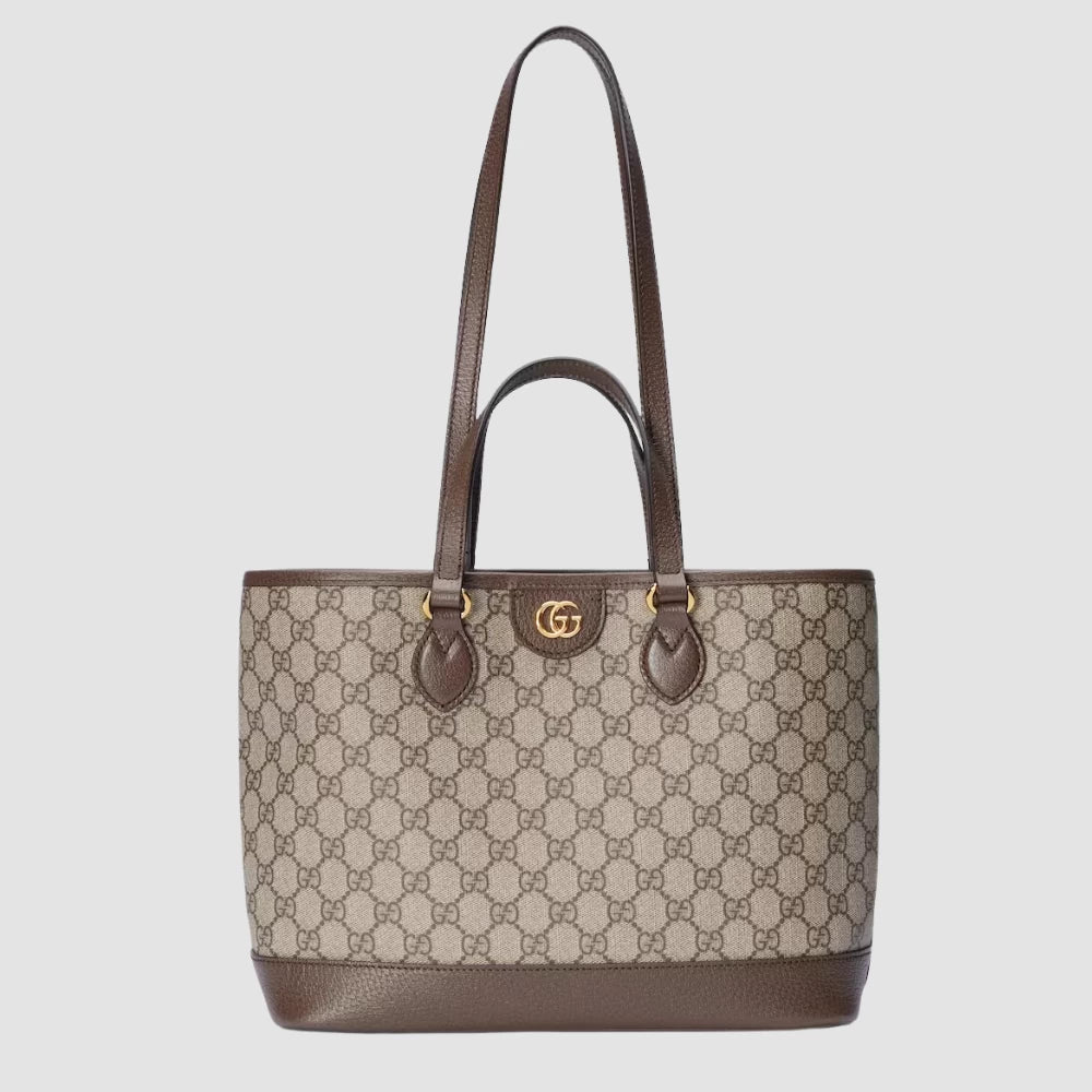 Gucci Ophidia Small Tote Bag (Brown/Beige) - DIVA ONLINE STORE