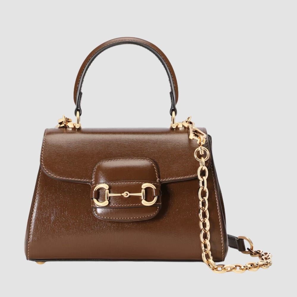 Gucci Horsebit 1955 Mini Top Handle Bag (Brown) - DIVA ONLINE STORE