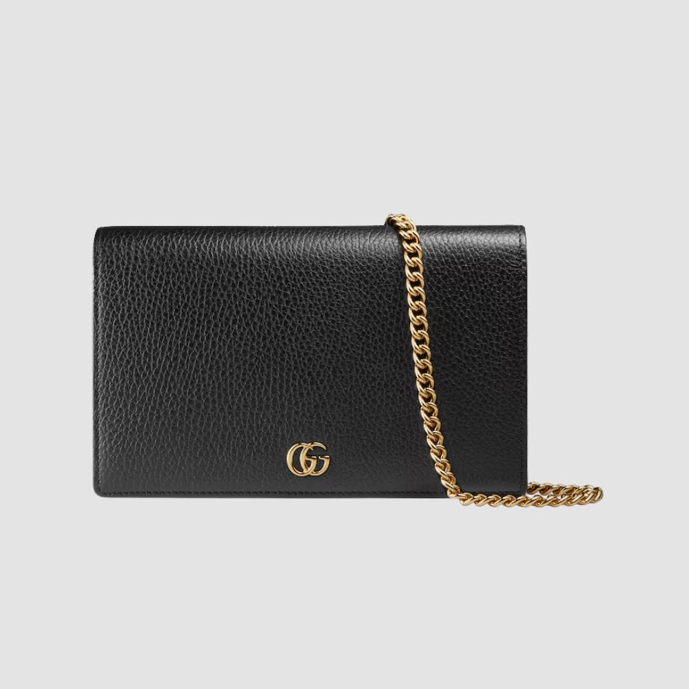 Gucci GG Marmont Mini Chain Bag (Black) - DIVA ONLINE STORE