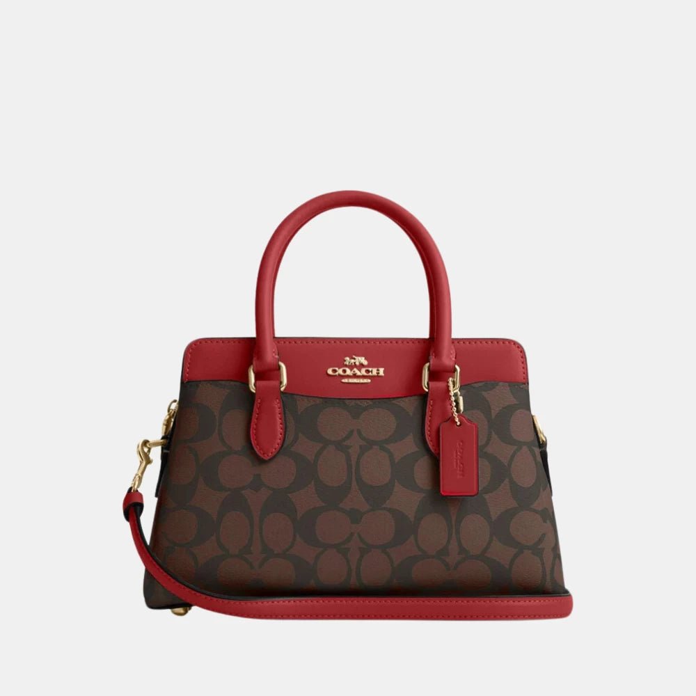 Coach Mini Darcie Carryall in Colorblock Signature Canvas - DIVA ONLINE STORE