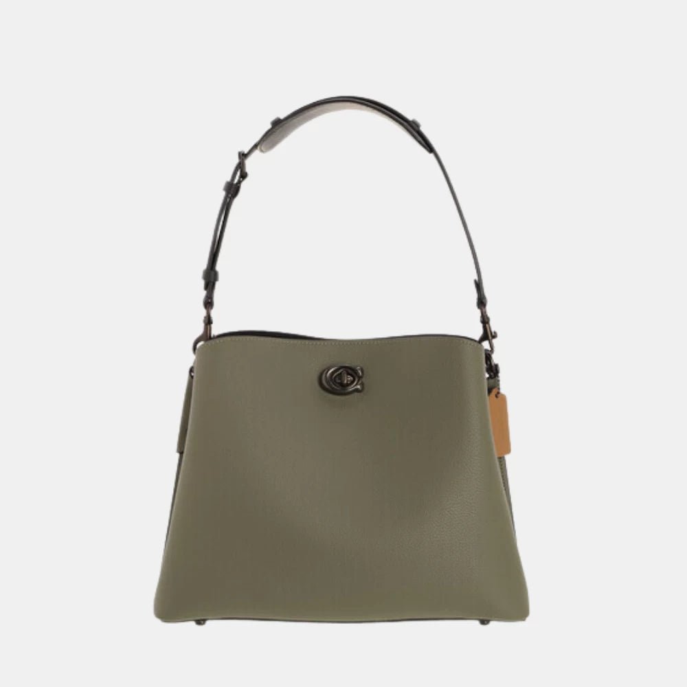 Coach Willow Bucket Bag In Colorblock (Olive Green) - DIVA ONLINE STORE