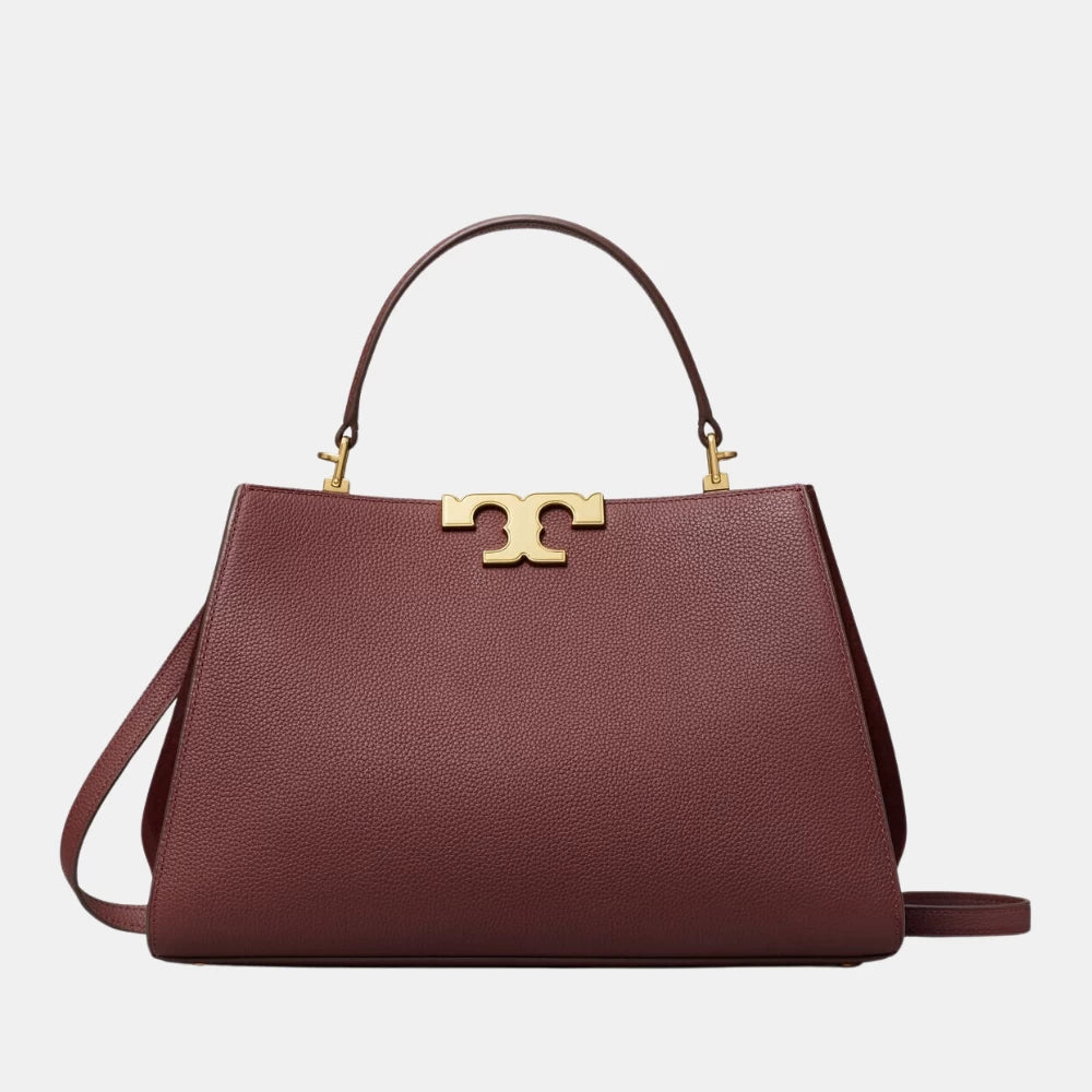 Tory Burch Eleanor Satchel Bag (Dark Cabernet) - DIVA ONLINE STORE