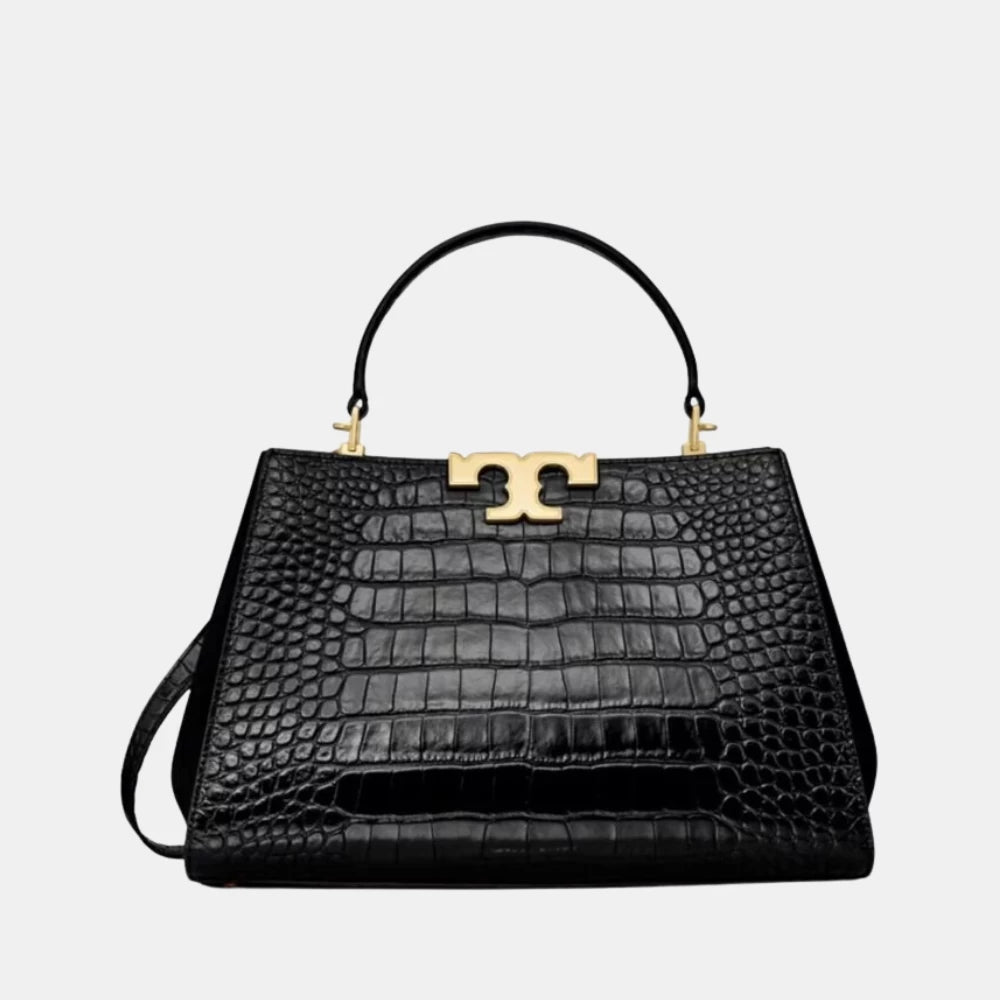 Tory Burch Croc Embossed Eleanor Satchel Bag - DIVA ONLINE STORE
