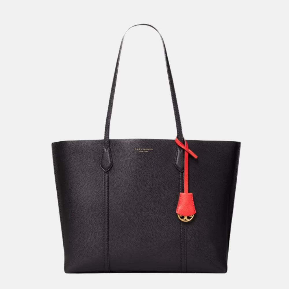 Tory Burch Perry Triple - Compartment Tote Bag (Black) - DIVA ONLINE STORE