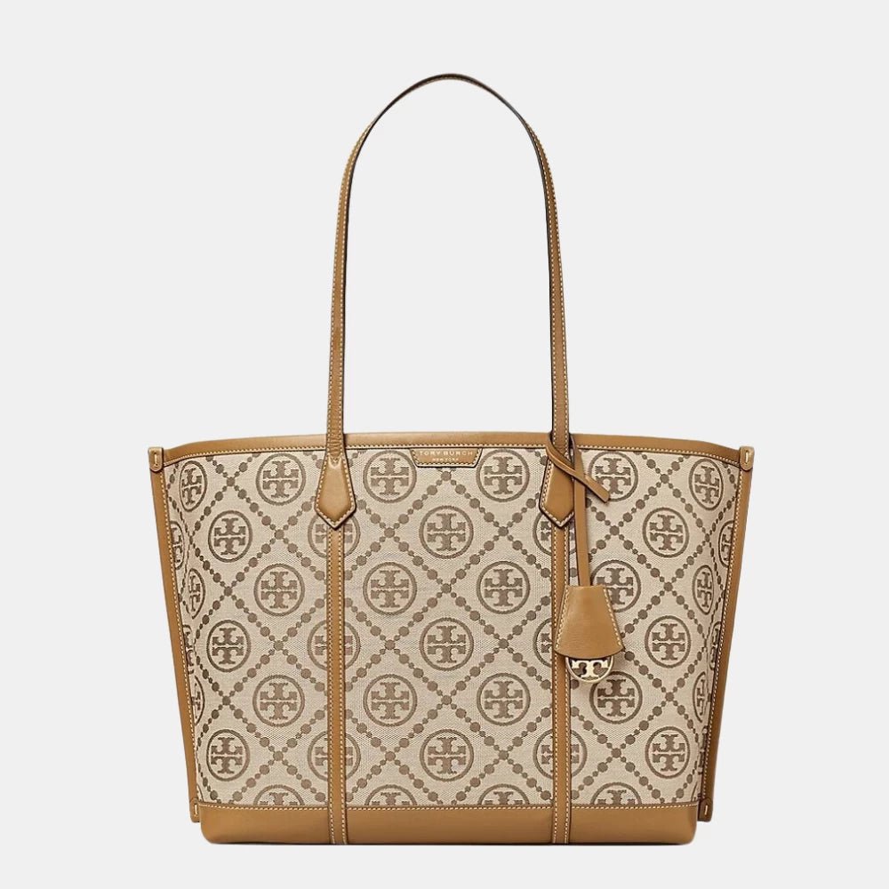 Tory Burch Perry T Monogram Triple - Compartment Tote Bag - DIVA ONLINE STORE