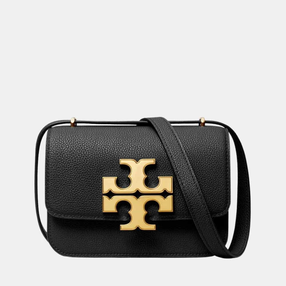 Tory Burch Small Eleanor Pebbled Bag (Black) - DIVA ONLINE STORE