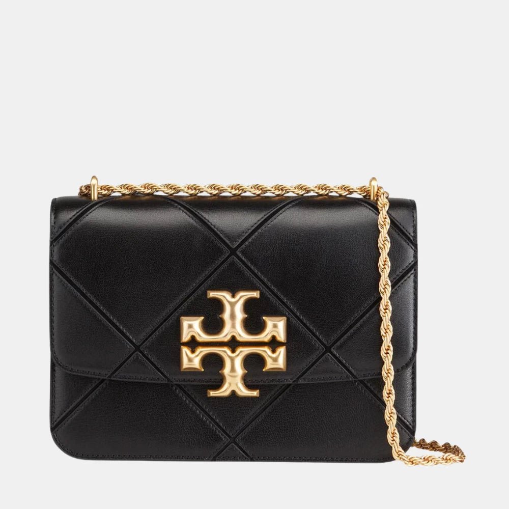 Tory Burch Diamond Quilted Eleanor Shoulder Bag (Black) - DIVA ONLINE STORE