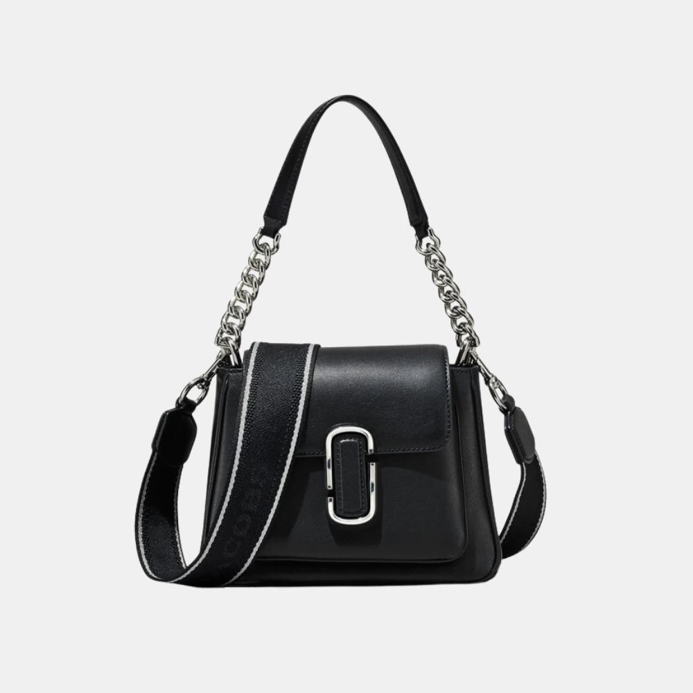 Marc Jacobs Leather J Marc Shoulder Bag (Black) - DIVA ONLINE STORE