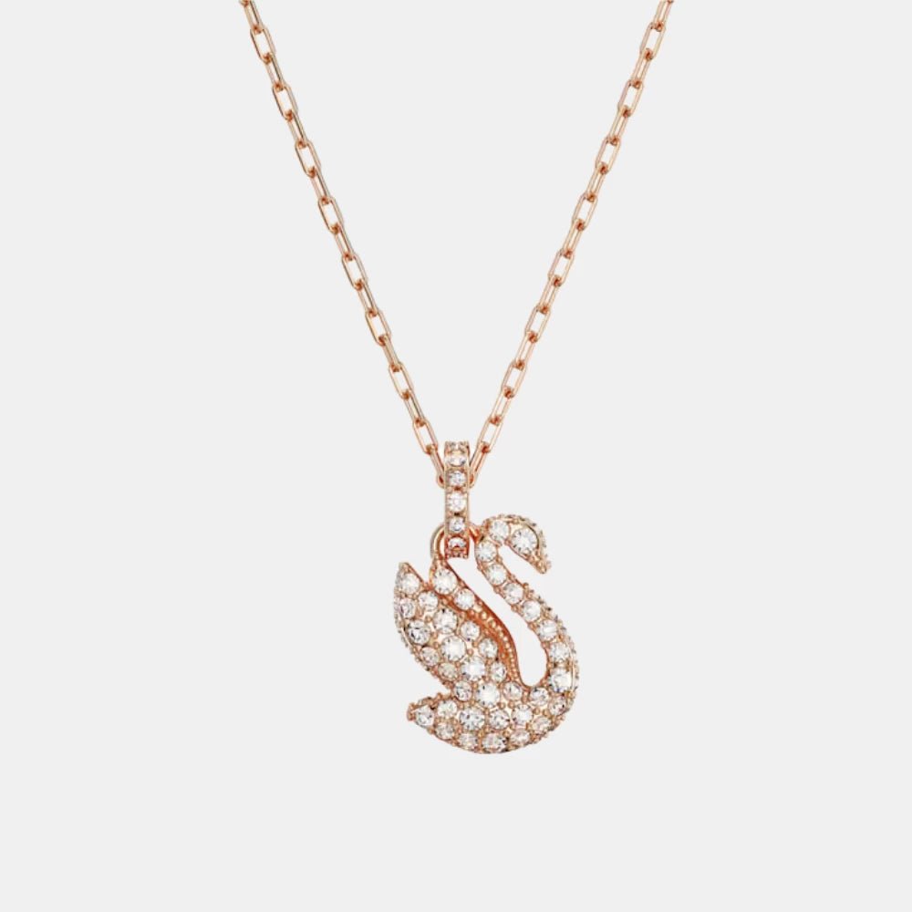 Swarovski Small White Swan Necklace - DIVA ONLINE STORE