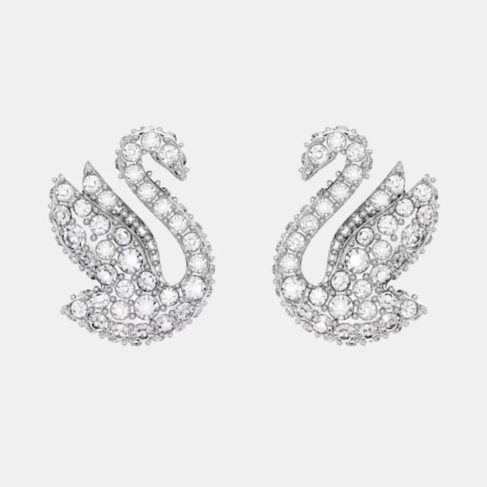 Swarovski Swan Stud Earrings - DIVA ONLINE STORE
