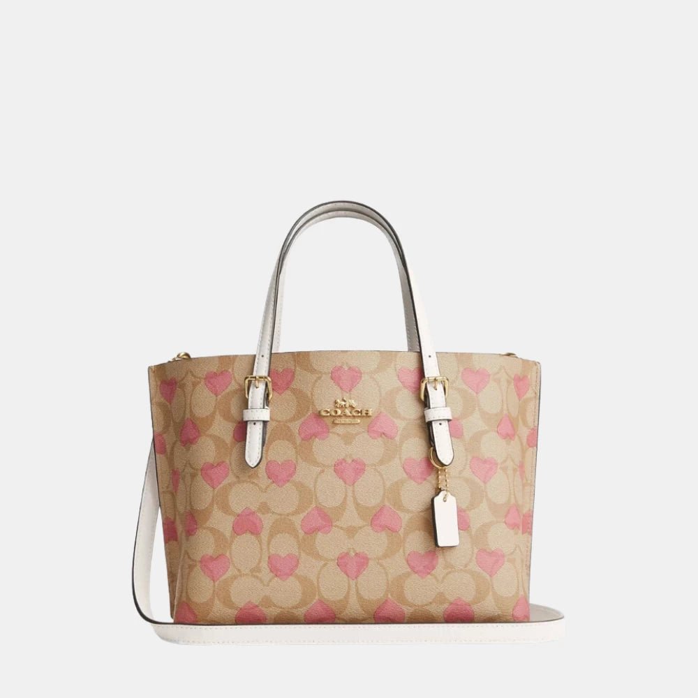 Coach Mollie Tote 25 in Signature Canvas with Heart Print - DIVA ONLINE STORE