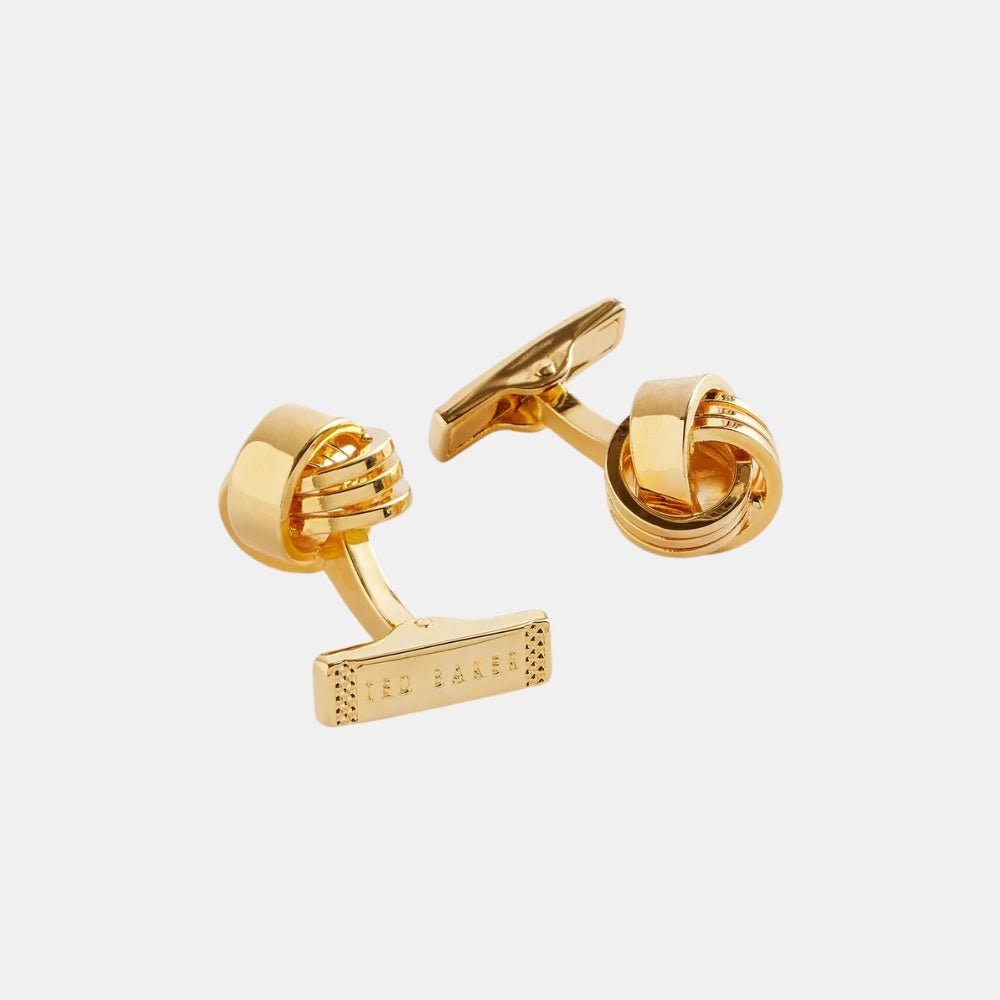 Ted Baker Knoted Knotted Cufflinks (Gold) - DIVA ONLINE STORE