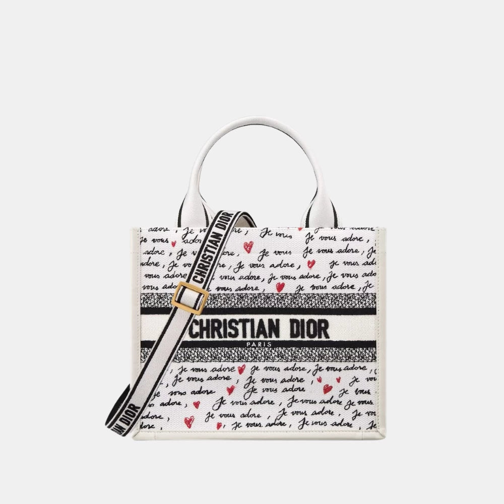 Dior Small Je Vous Adore Dioramour Book Tote Bag - DIVA ONLINE STORE