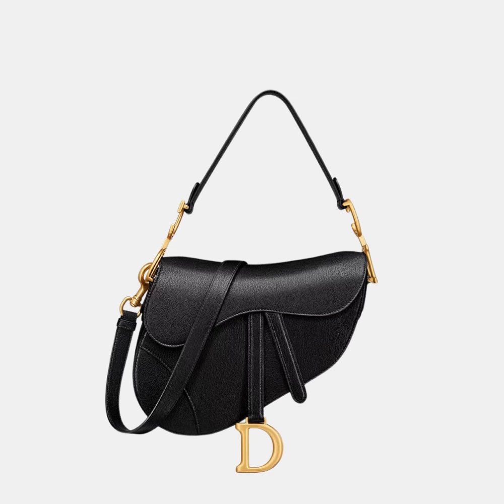 Dior Saddle Bag with Strap (Black) - DIVA ONLINE STORE