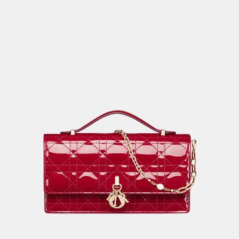 Dior My Dior Mini Bag (Cherry Red) - DIVA ONLINE STORE