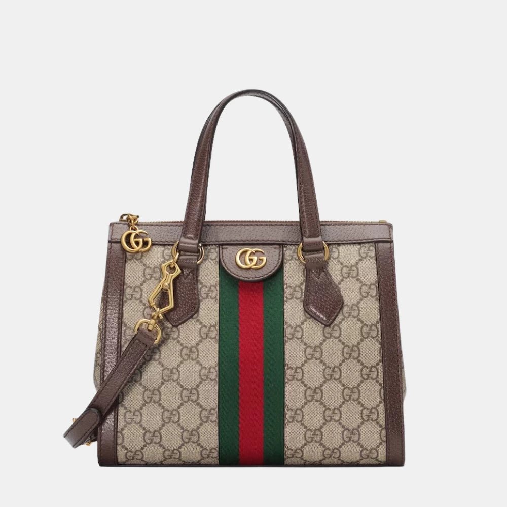 Gucci Ophidia Small Tote Bag (Beige/Ebony) - DIVA ONLINE STORE