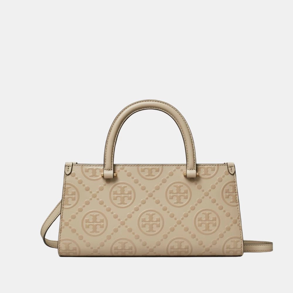 Tory Burch T Monogram Embossed Small Rectangular Tote Bag - DIVA ONLINE STORE