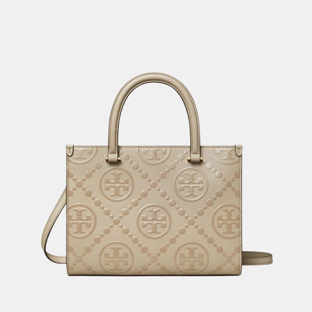 Tory Burch T Monogram Top - Handle Embossed Tote Bag - DIVA ONLINE STORE