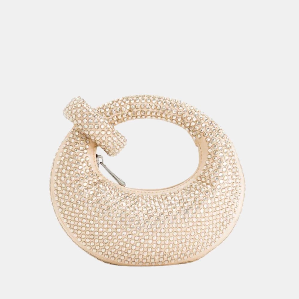 JW Pei Abacus Artificial Crystal Mini Top Handle Bag - DIVA ONLINE STORE